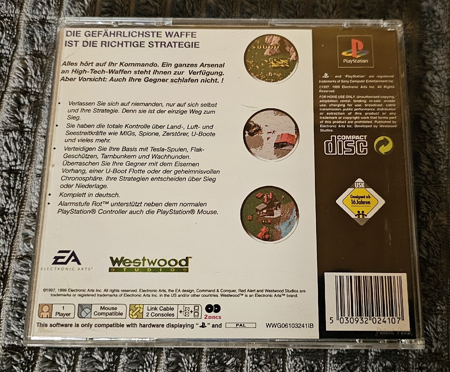 Sony Giochi: COMMAND AND CONQUER ALARMSTUFE ROT - PAL (D) NEUWERTIG – Usato da Ochlenberg venduto da on3x 3