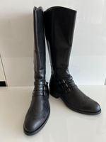 Elegante Damen Echtleder Stiefel Gr. 39.5