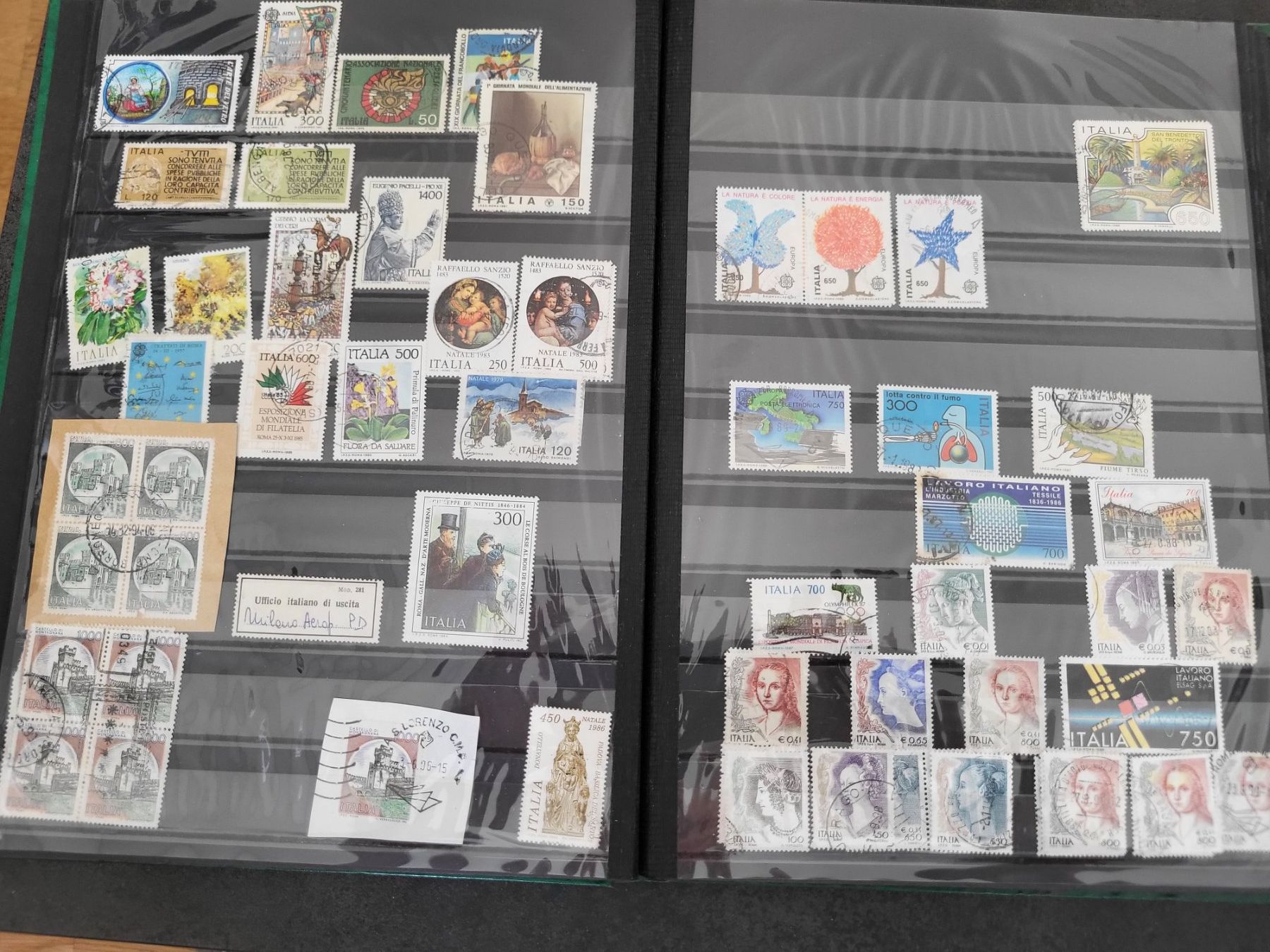 Alle Briefmarken: Sammlung Album - Italien – Gebraucht aus Rümlang von Turrin 3