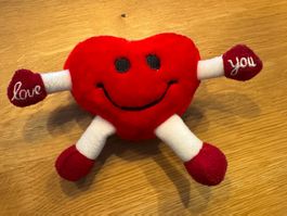 Plüschfigur Herz „Love you“