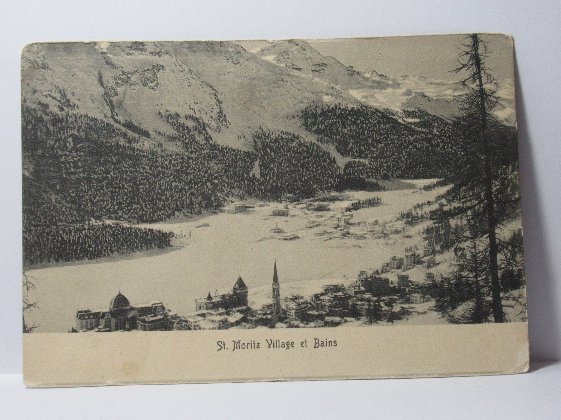 Cartoline postali: St. Moritz ,  Village et Bais 1906 – Usato da Grenchen venduto da Bluemchen1900