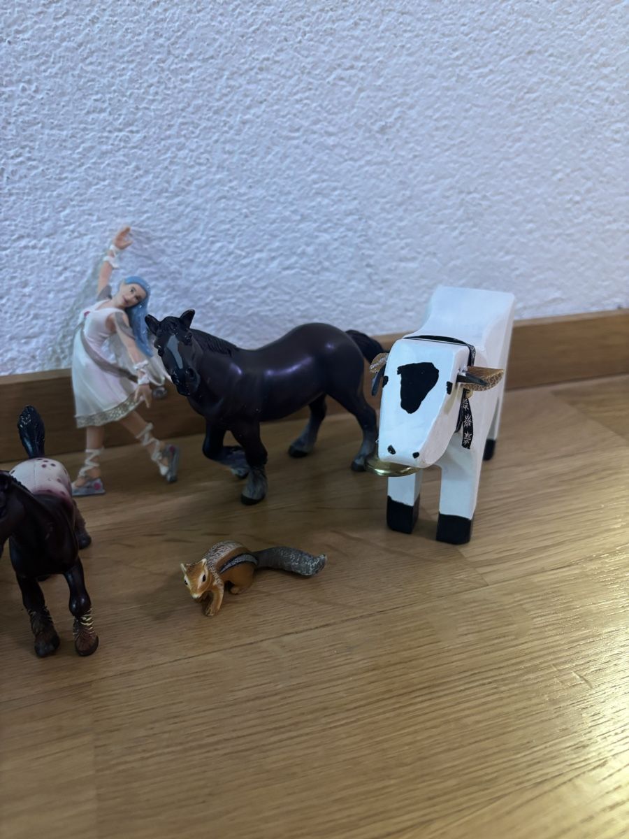 Figuren: Diverse Tiere Pferd Wolf Hund Elfe Figur Set – Gebraucht aus Herisau von Seyashop1 3