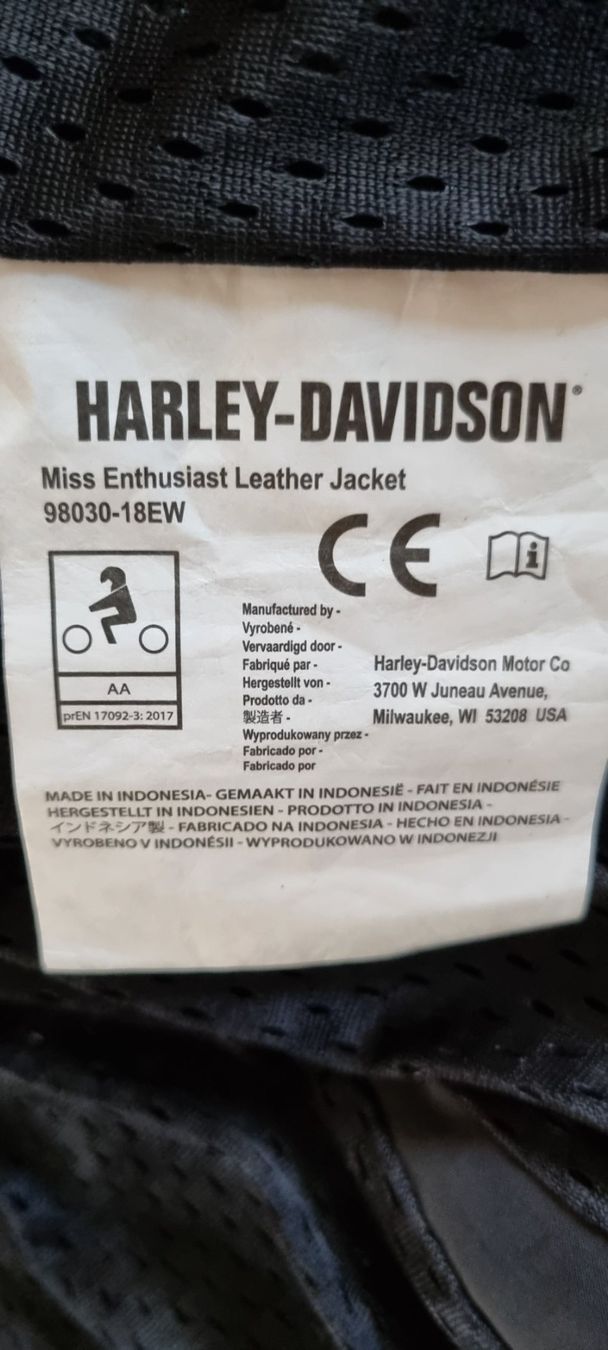 Harley-Davidson Giacche: Harley-Davidson Lederjacke schwarz Grösse XL Damen – Nuovo (secondo la descrizione) da Breitenbach venduto da ste_t592 3