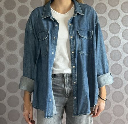 H&M Jeansblouse/Jacke in grösse XL