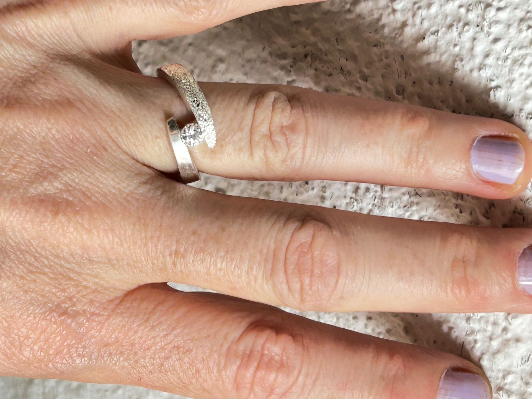 Ringe: Silberring matt-glanz "LIGHT" – Gebraucht aus Dittingen von Bijoubelle 1