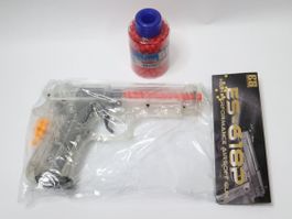 Spielzeug Pistole Transparent neu inkl. 400 Schuss OVP