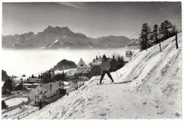 Leysin - Talabfahrt Berneuse mit Gondelbahn + Dents du Midi