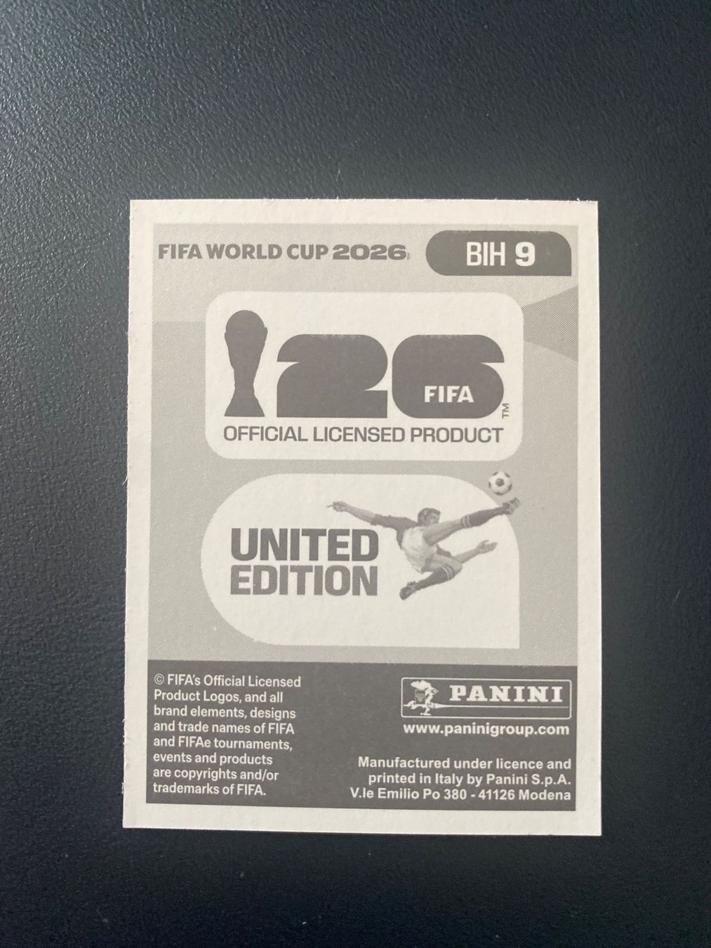 Panini Carte collezionabili: Panini FIFA World Cup Sticker BIH 9 – Nuovo (secondo la descrizione) da Glattbrugg venduto da riseca 1