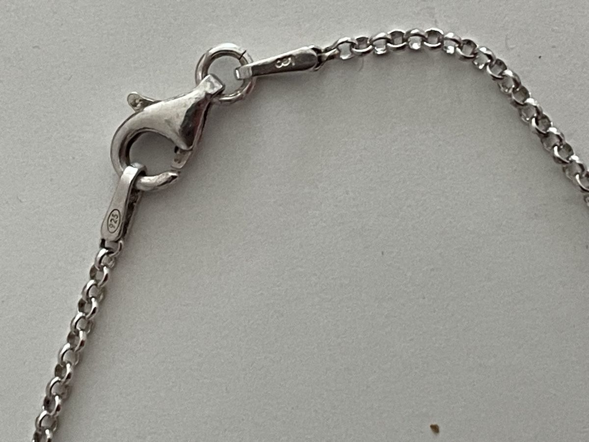 Catenine: Art Deco Collier Argent 925 avec pierre verte  – Usato da Worben venduto da benit.drn 2