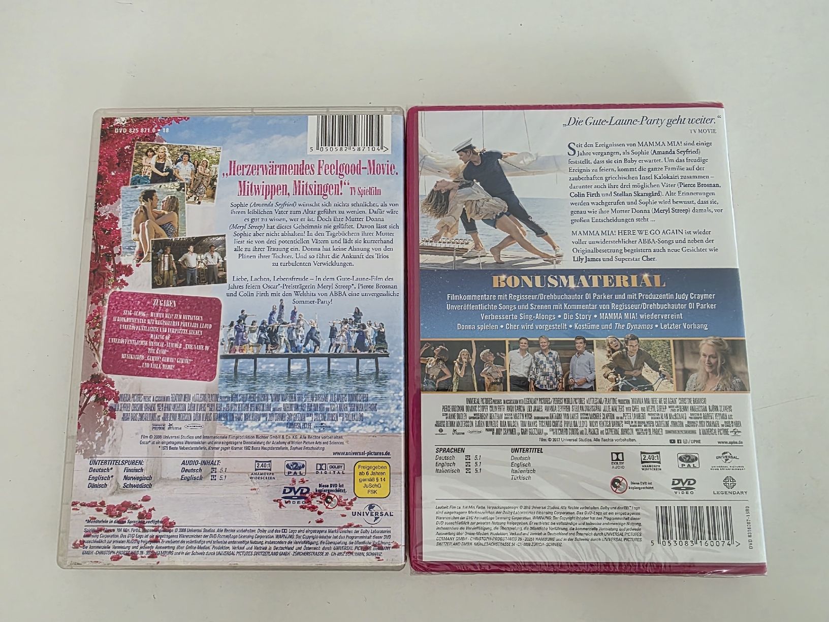 Tous les DVDs: Mamma Mia Filme – D'occasion à Muri AG par ramitravel1 1