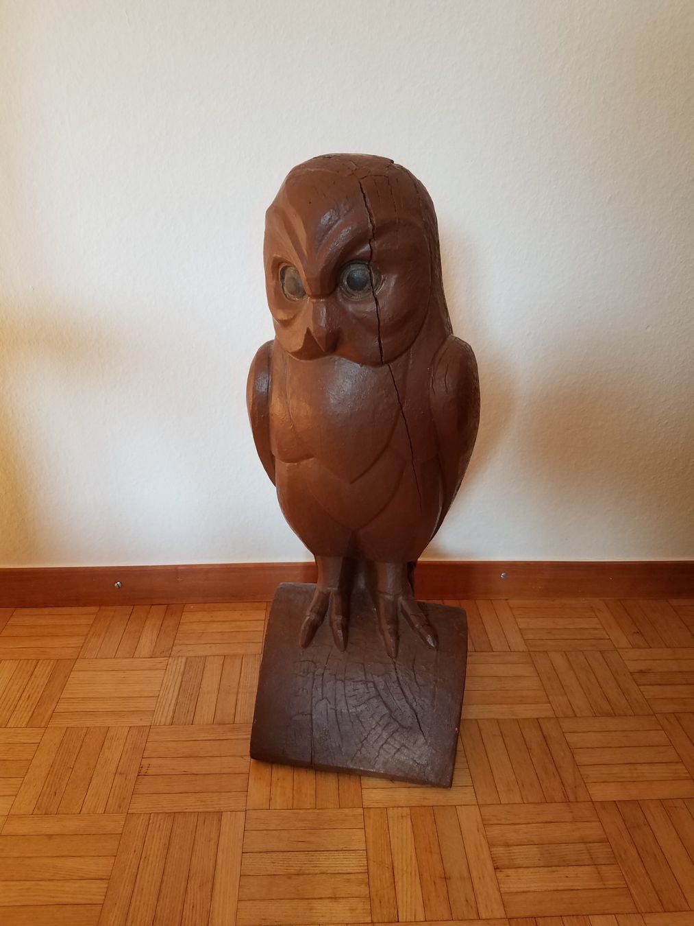 Sculture & Statue: Holz Skulptur Eule Chutz Dachfigur – Usato da Lostorf venduto da MidnightRider59