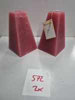 572 Posten Raureif Pyramiden-Kerze/n 100x100x180 aus Liq