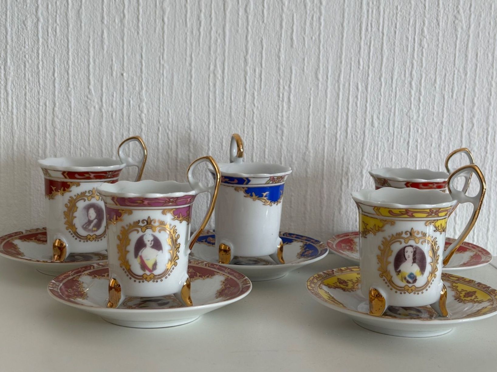 Tassen: Tasses à café de collection, décorées, 5 pièces – Gebraucht aus Peseux von Chimon59 2