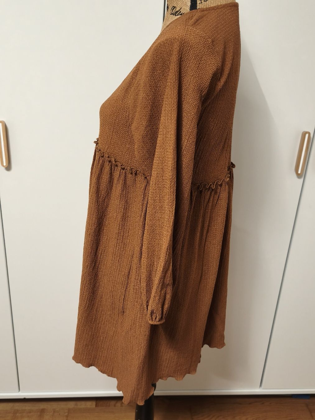 Pull&Bear Vestiti: Pull&Bear Kleid braun strukturiert Grösse XS  – Nuovo (secondo la descrizione) da KRIENS venduto da Franzy_Blond10 1