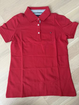Rotes Tommy Hilfiger Poloshirt, Slim Fit, Gr. M