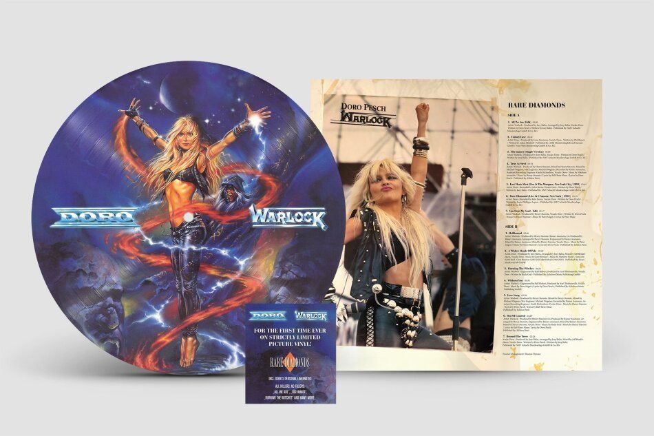 Dischi in vinile: Doro & Warlock - Rare Diamonds, PICTURE-DISC, LP, VINYL – Nuovo e nell'imballaggio originale da Sessa venduto da discoverymedia