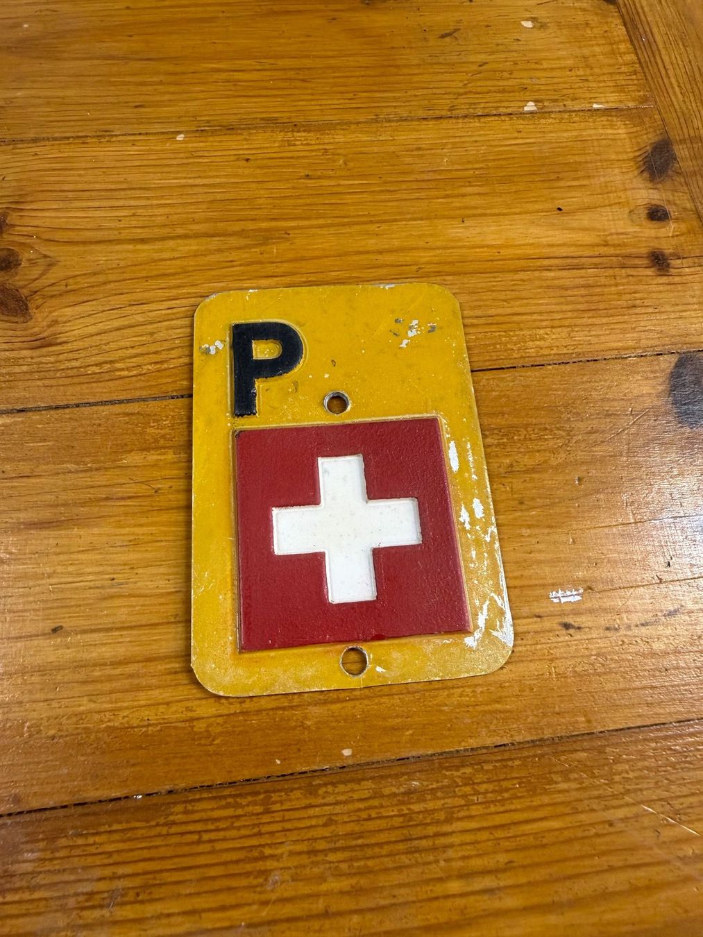 Schilder: Post PTT Anhänger Schild 1968 – Gebraucht aus Hagenbuch ZH von buell06 1