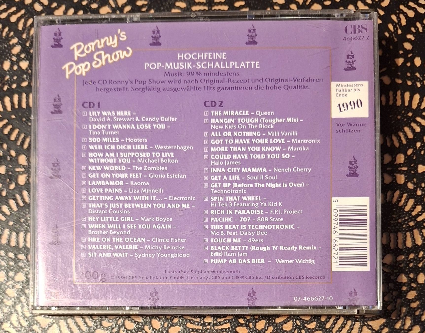 CD: Ronny's Pop Show 15, 2CD Hit Compilation Sampler 1990 – Usato da Amriswil venduto da Celini3 1
