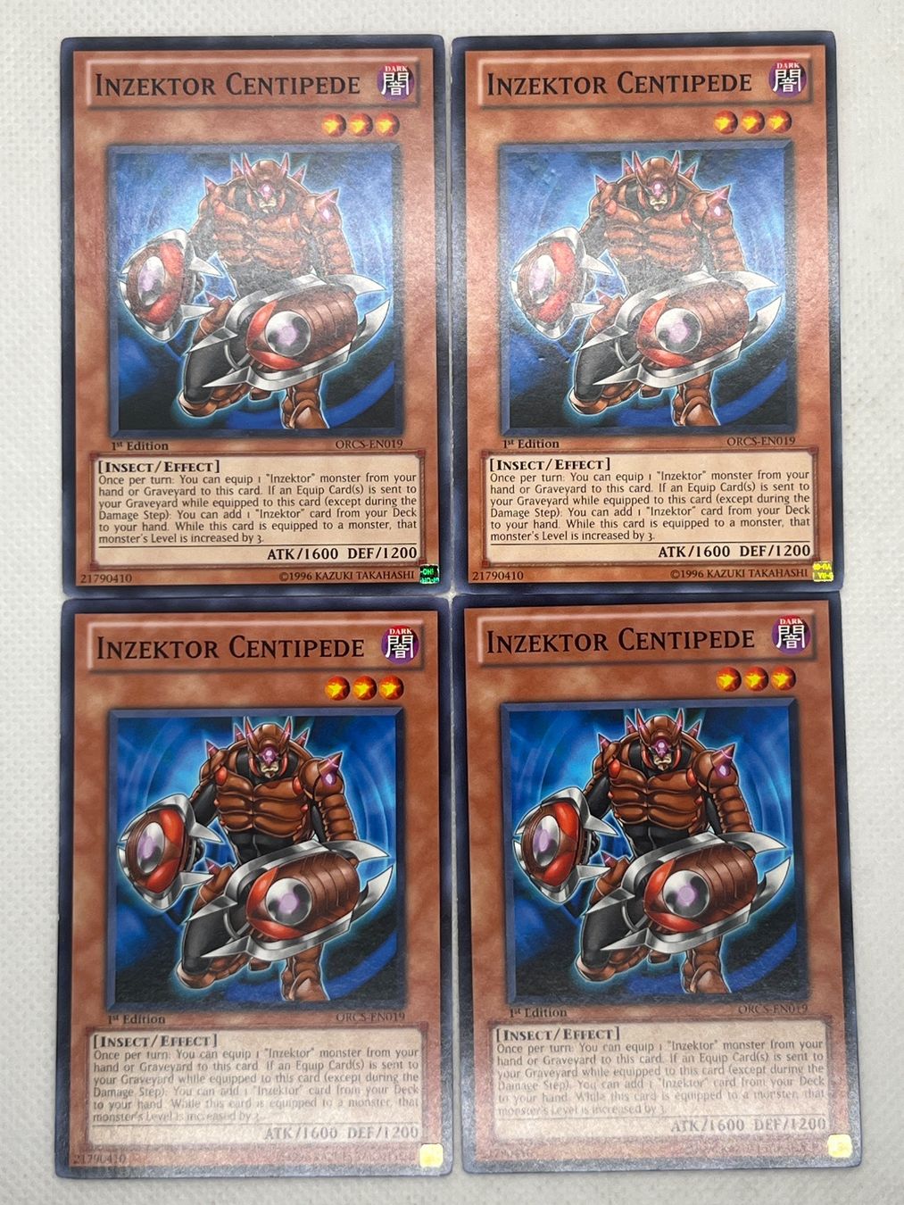 Yugioh Cartes à collectionner: Yu-Gi-Oh! Inzektor Centipede ORCS-EN019 Englisch Common 1. A – D'occasion à Hinterkappelen par Kim1992
