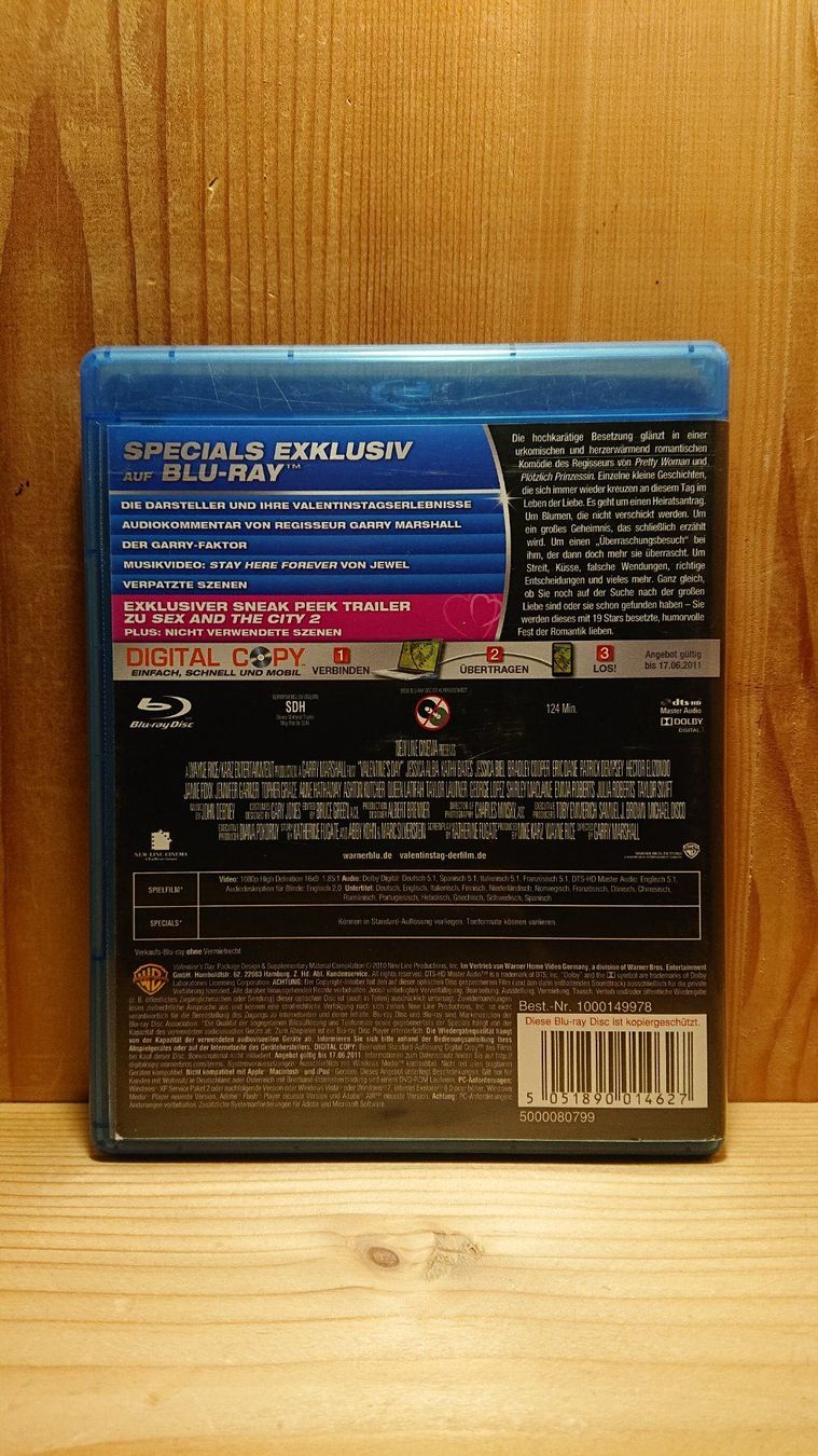 Tutti i DVDs: VALENTINSTAG Blu-Ray – Usato da Wilderswil venduto da Exebub 1