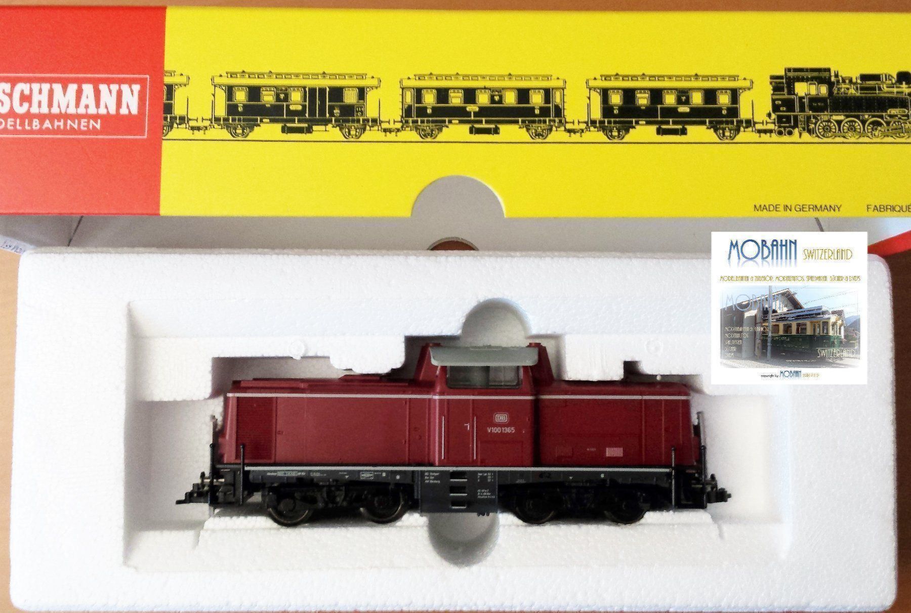 Fleischmann Modellini di ferrovie: Fleischmann 631102-1 - Diesellok BR V100 der DB - mit DSS – Nuovo e nell'imballaggio originale da Rotkreuz venduto da MOBAHN-1zu87 1