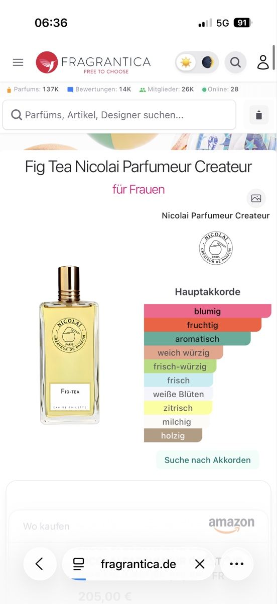 Parfum & Eau de Toilette: Nicolai Fig Tea , 2 ml – Gebraucht aus Sursee von nri_sbv9 1