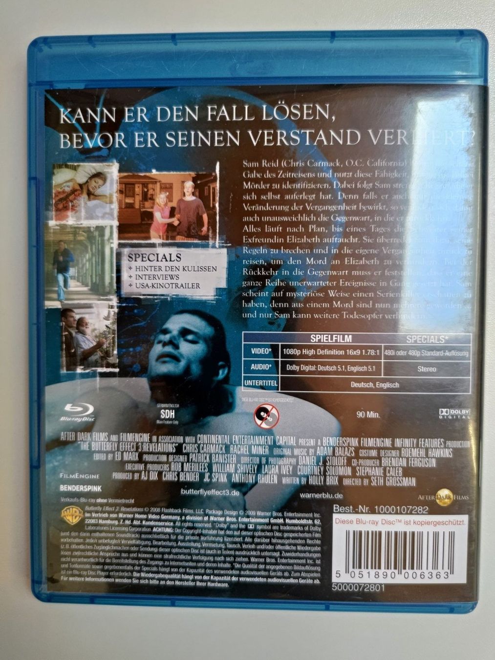 Tutti i DVDs: Butterfly Effect 3 – Usato da Liestal venduto da Kratzilla 2