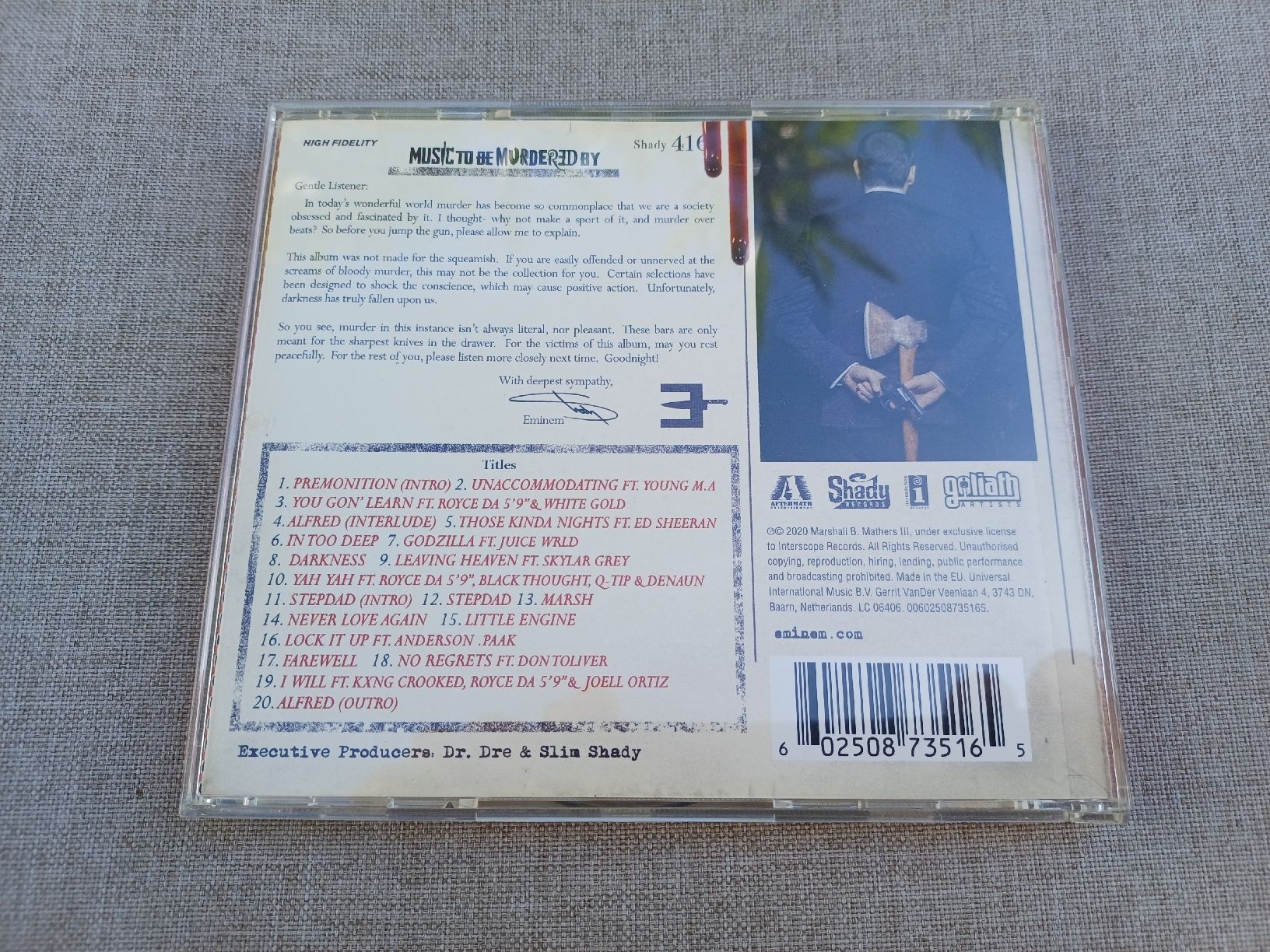 CD: Eminem "Music to be murdered by" CD – Nuovo (secondo la descrizione) da Begnins venduto da Drastic-Sound 1