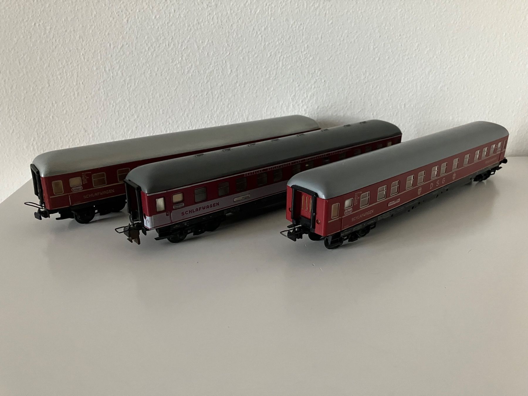 Modellini di ferrovie: 3 DSG Schlafwagen – Usato da Zürich venduto da Kue_Zuerich 6