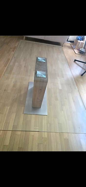 Tavoli: Glastisch mit Holzbeinen – Usato da Ostermundigen venduto da vit_7gwg