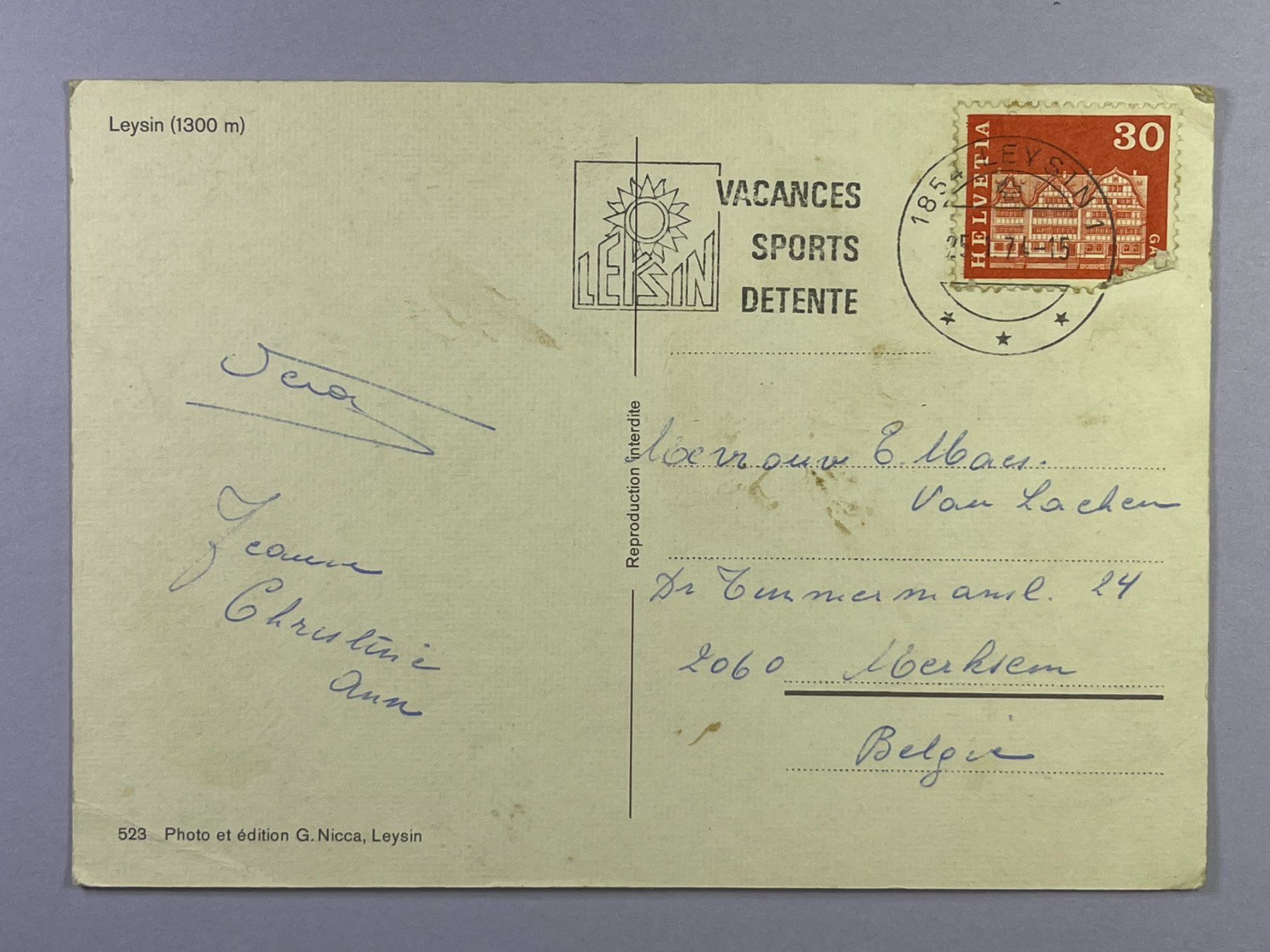 Cartes postales: Leysin – D'occasion à Steg VS par _vinci_ 1