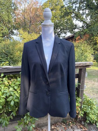 Esprit Blazer – Dunkelgrau mit Struktur – Größe 40