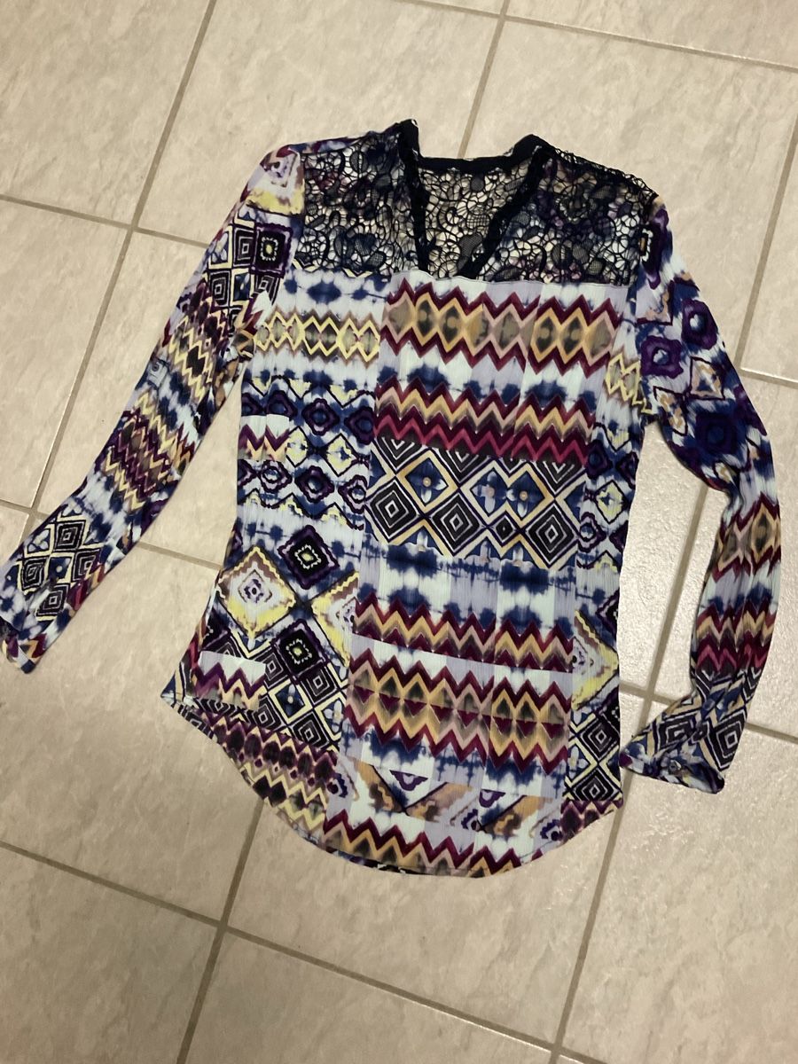 Desigual Blusen: Desigual Bluse, Gr. XXL, Spitze, Mustermix, Herbst – Gebraucht aus Spreitenbach von Nucinul 2