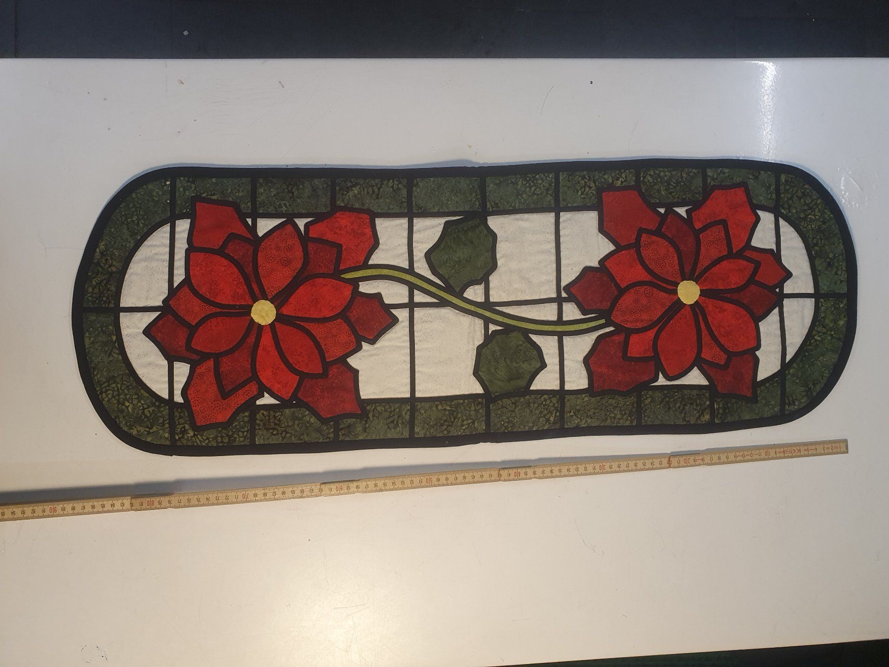 Foulard & Sciarpe: Stola bestickt mit Blumenmuster 90 x 32 cm – Usato da Zürich venduto da loosebone
