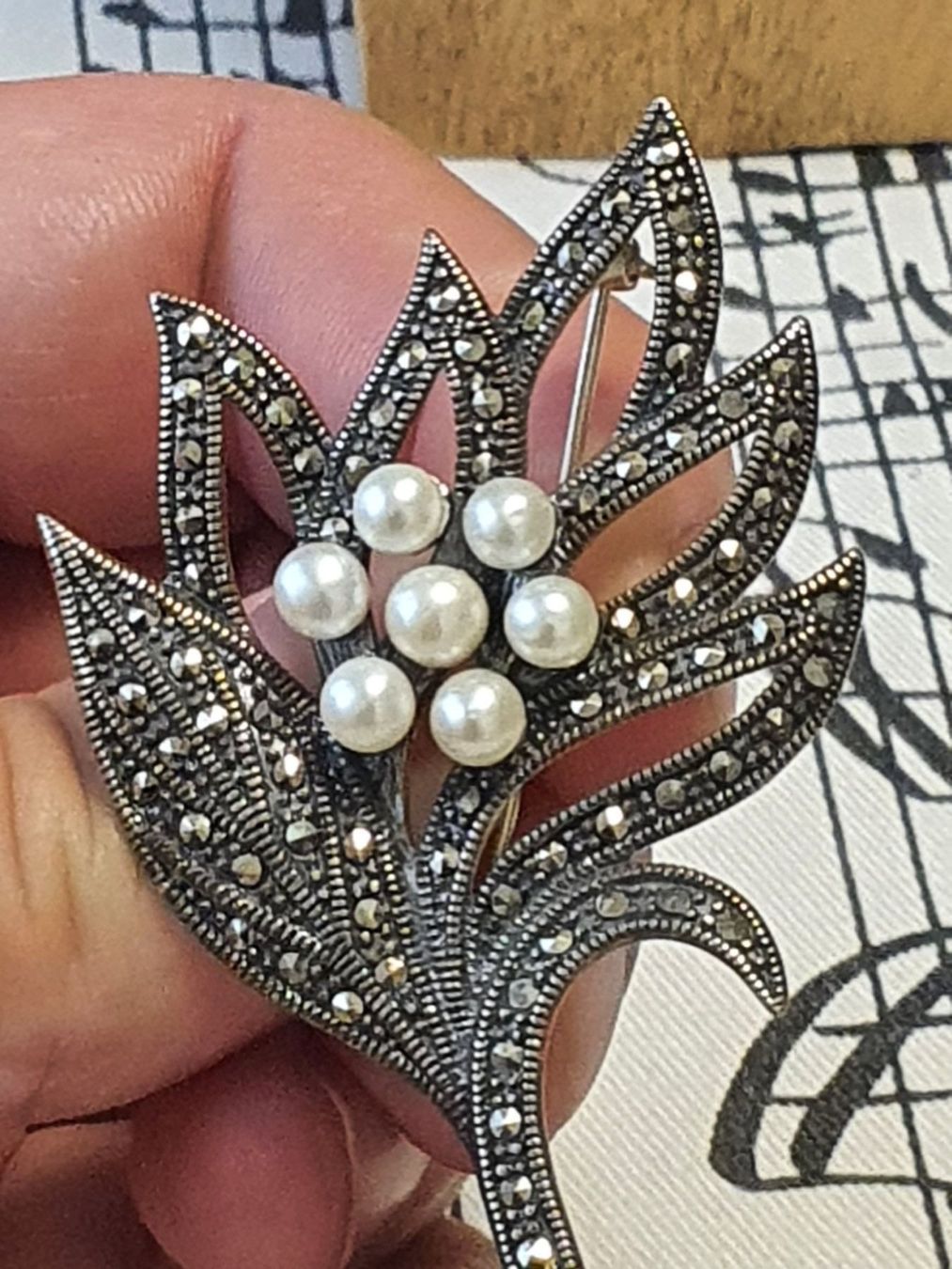 Broschen & Nadeln: Vintage Designer Brosche besetzt mit un- – Gebraucht aus Wohlen AG von palmsprings 6