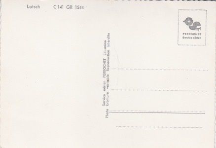 Cartoline postali: LATSCH (Grb.) Flugaufnahme. – Usato da Schlieren venduto da Rapaelli 1
