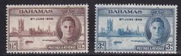 Bahamas, Mi 135-136**,  KW €0.60