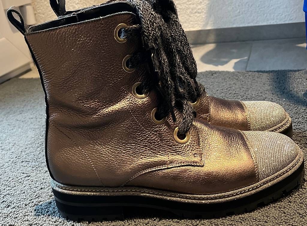 Chaussures femmes: Pertini Lederboot, Made in Spain, Gr. 38,5 – D'occasion à Wuppenau par Karin0201 1