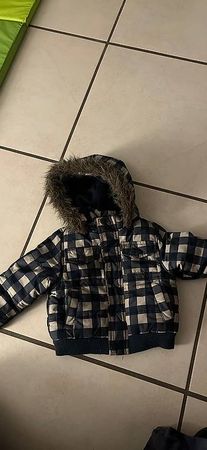 Zara Baby Winterjacke Gr. 74/80 kariert