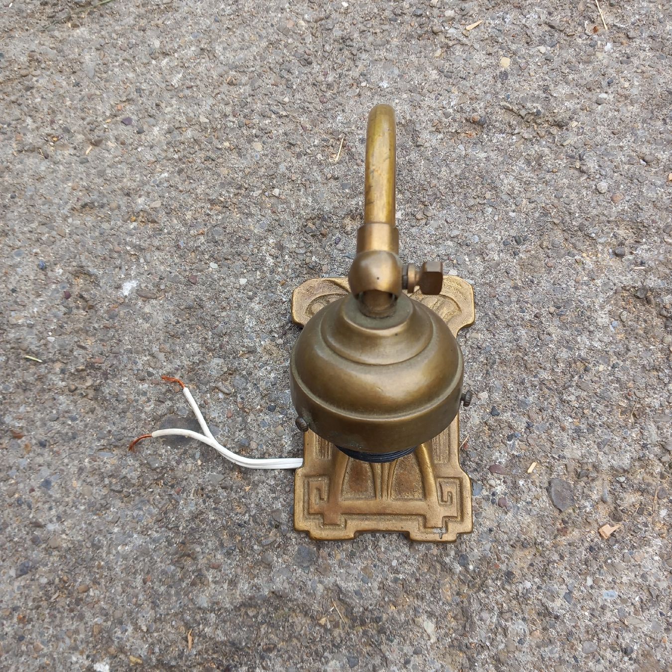 Lampade: Antikes Messing Wandlampe Licht, Jugendstil Lampe – Usato da Ebnat-Kappel venduto da blazzi