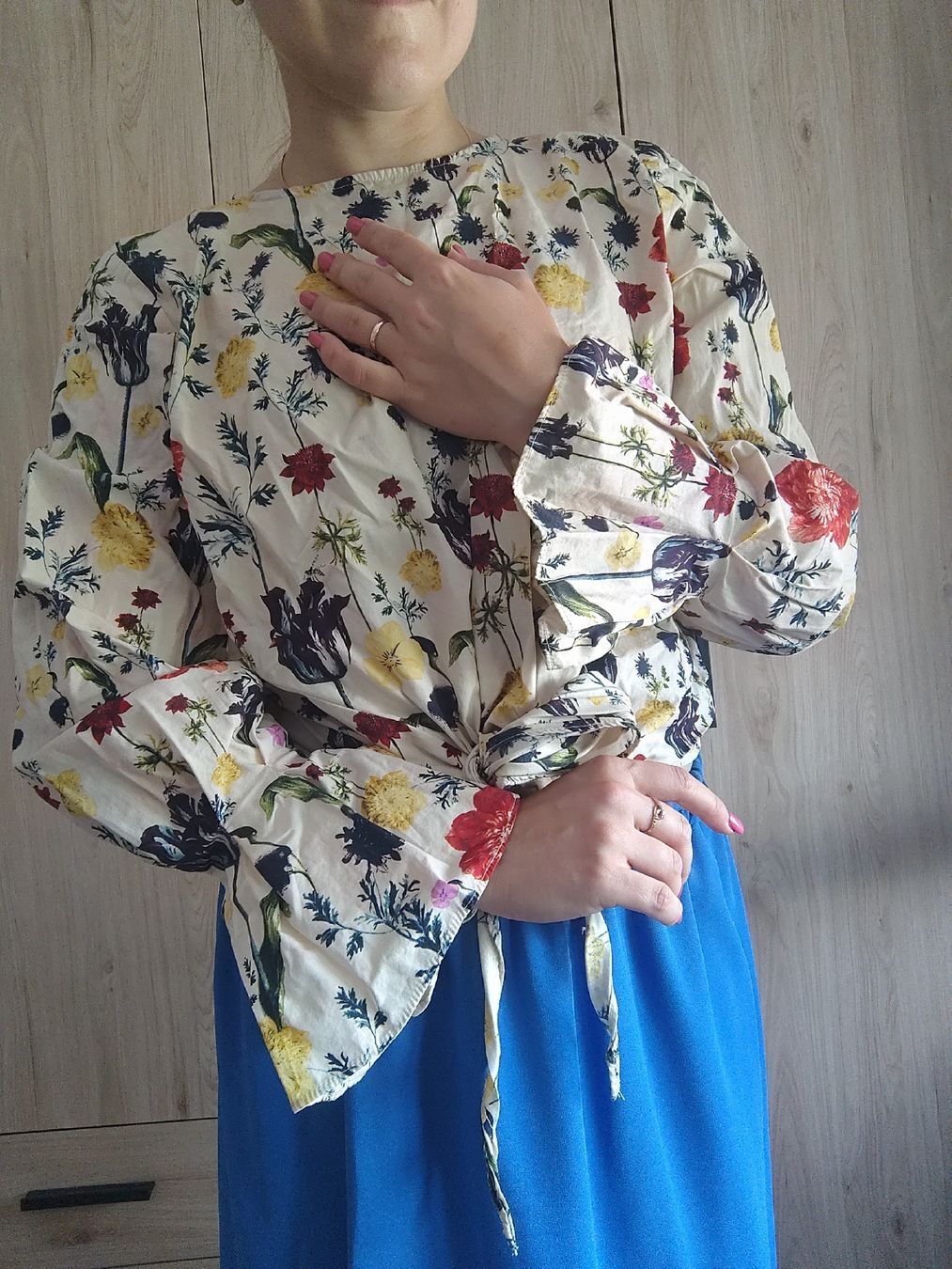 Camicette: Blouse floral print tie front size S – Usato da Mägenwil venduto da VintageGirly 5