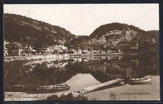 Cartes postales: AK Le Pont, Vue générale, Ruderboote – D'occasion à Berlin par bartko-reher