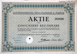 Lech-Elektrizitätswerke AG, Augsburg - 1929