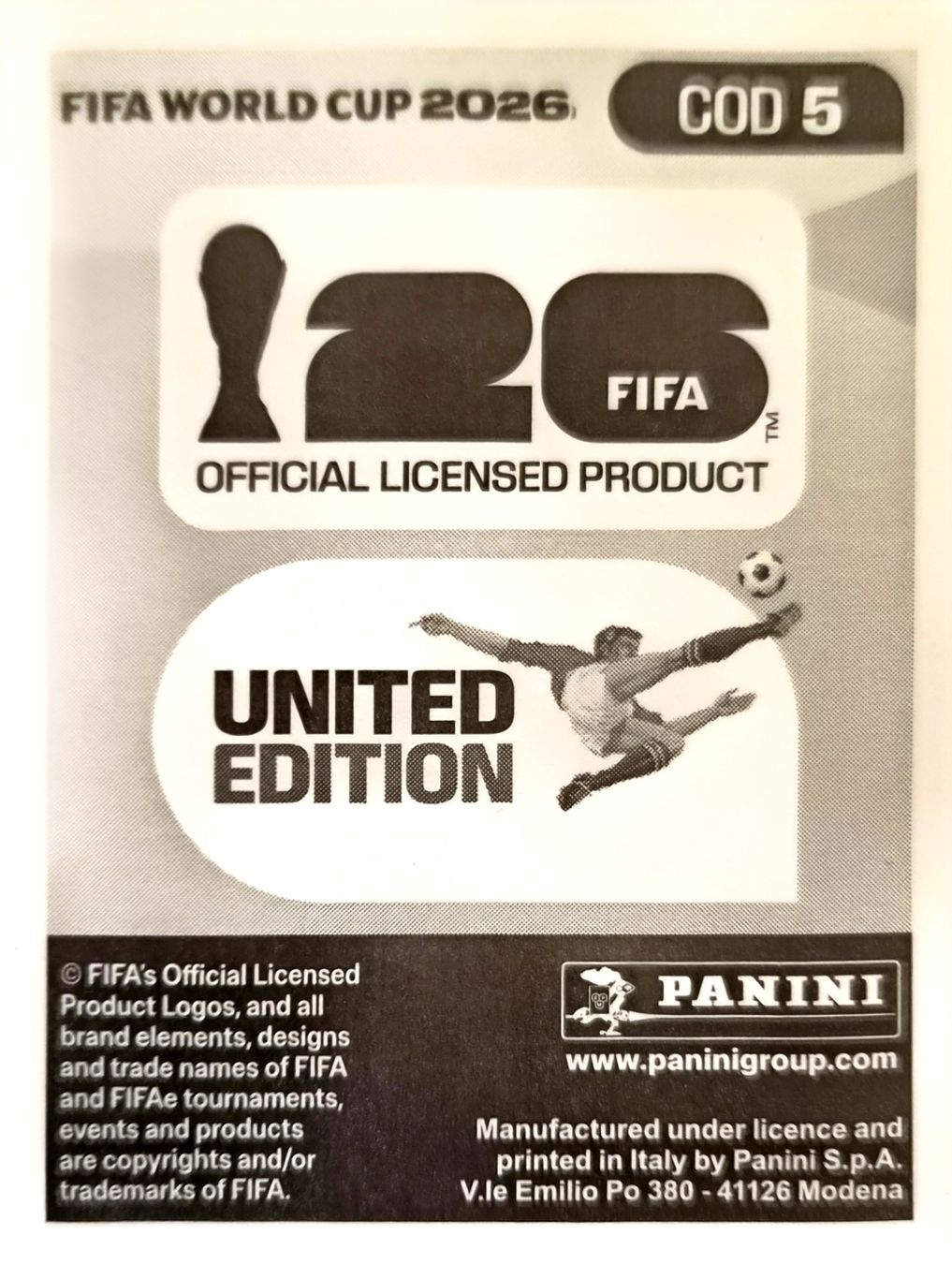 Panini Carte collezionabili: Carte FIFA World Cup 2026 COD 5 – Usato da Clarens venduto da rim_g98y 1