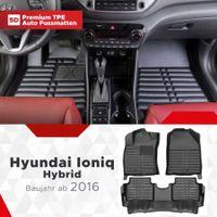 5D Premium Auto Fussmatten Hyundai Ioniq (Hybrid) ab 2016