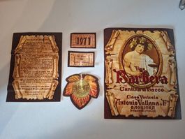 Barbera del Piemonte Weinetikette 1971