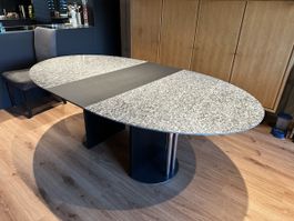 Granit Tisch ausziehbar oval Esstisch