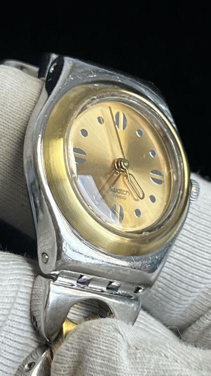 Swatch Montres: Vintage Swatch Damenuhr, Gold/Silber – D'occasion à Grenchen par chththl 4
