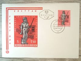 TR65 Enveloppe + Timbre Autriche 1963