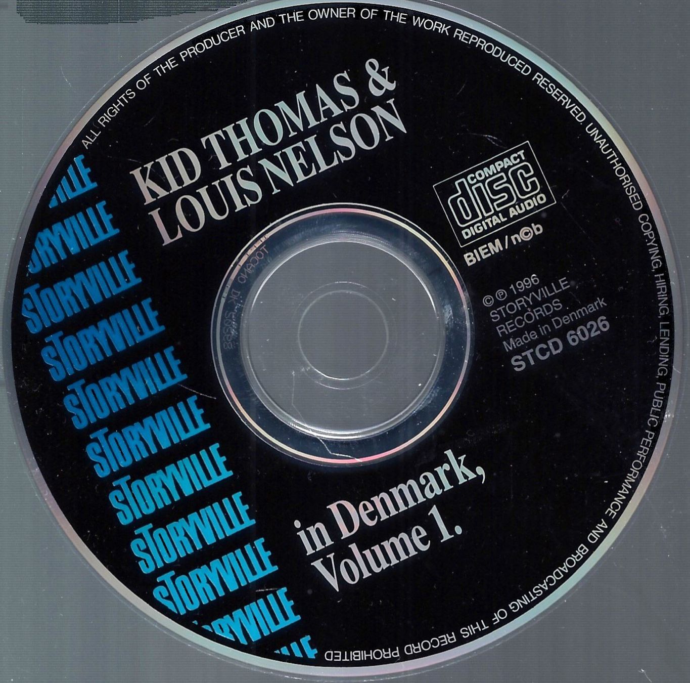 CDs: Kid Thomas & Louis Nelson LIVE DENMARK Keith Minter Jazz CD – Gebraucht aus Kandergrund von Sososo 2